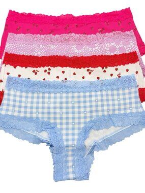 Victoria's Secret PINK Cheeky Lace Panties Womens XL LOT OF 4 VS Panty NWT